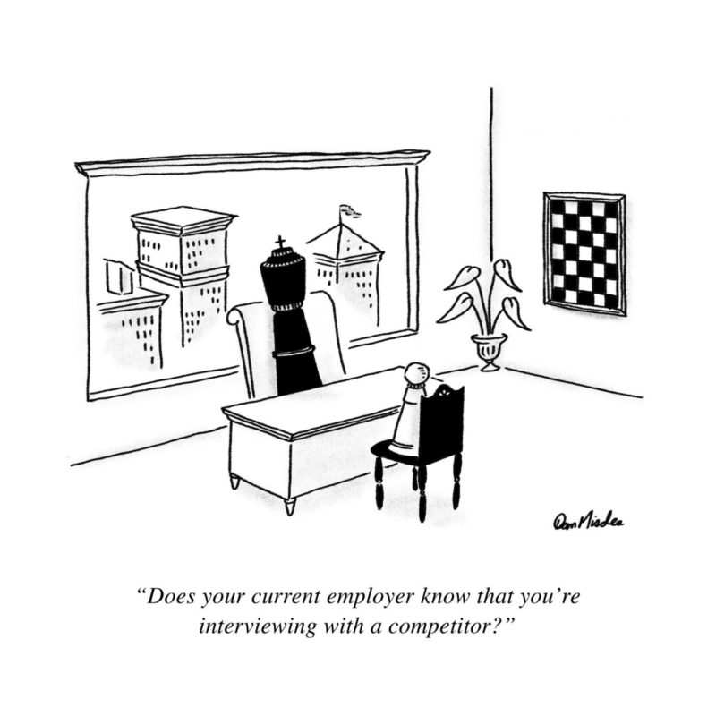 Chess Interview Cartoon