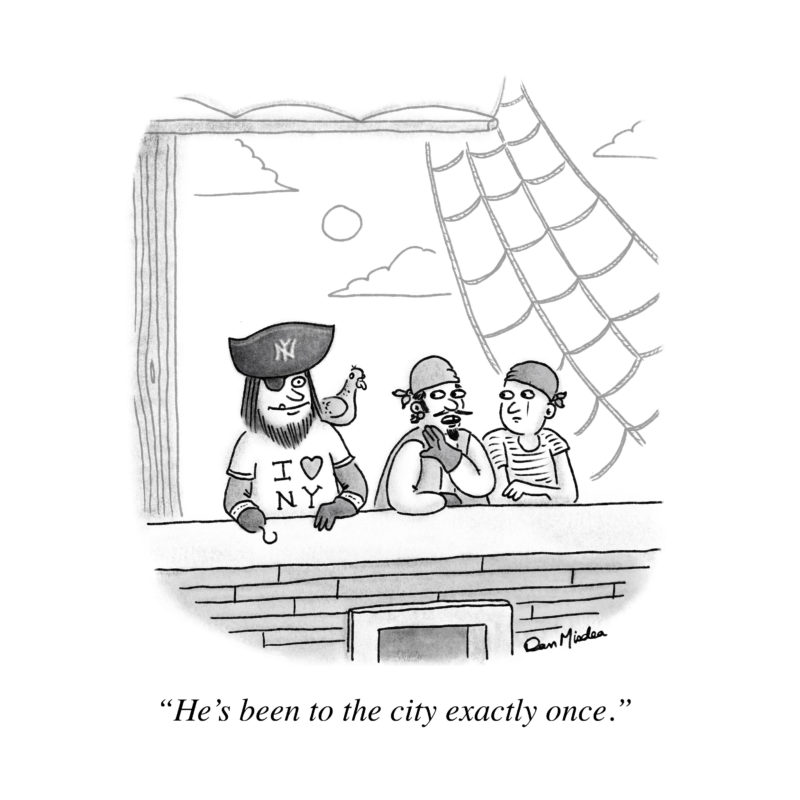 City Pirate cartoon by Dan Misdea